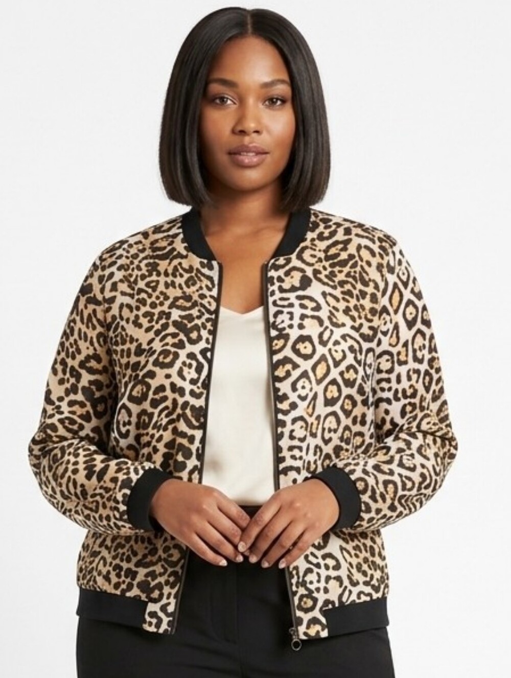 Forever 21 Leopard Print Bomber Jacket - Tan, Black, Brown